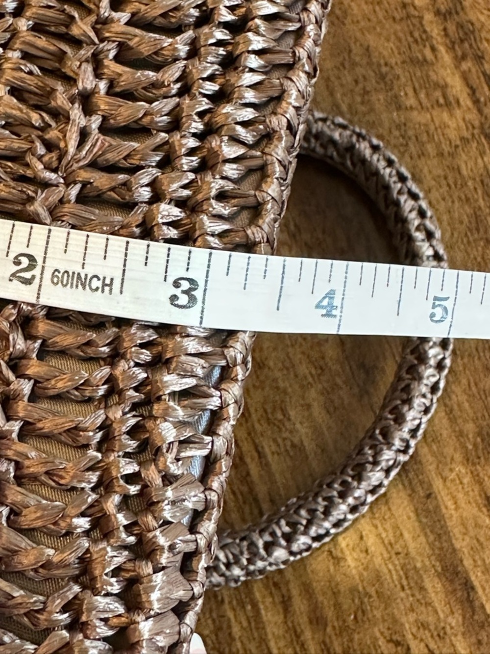 Vintage 1960s Raffia Woven Handbag | Made in Japan | Boho MCM - Picture 8 of 9